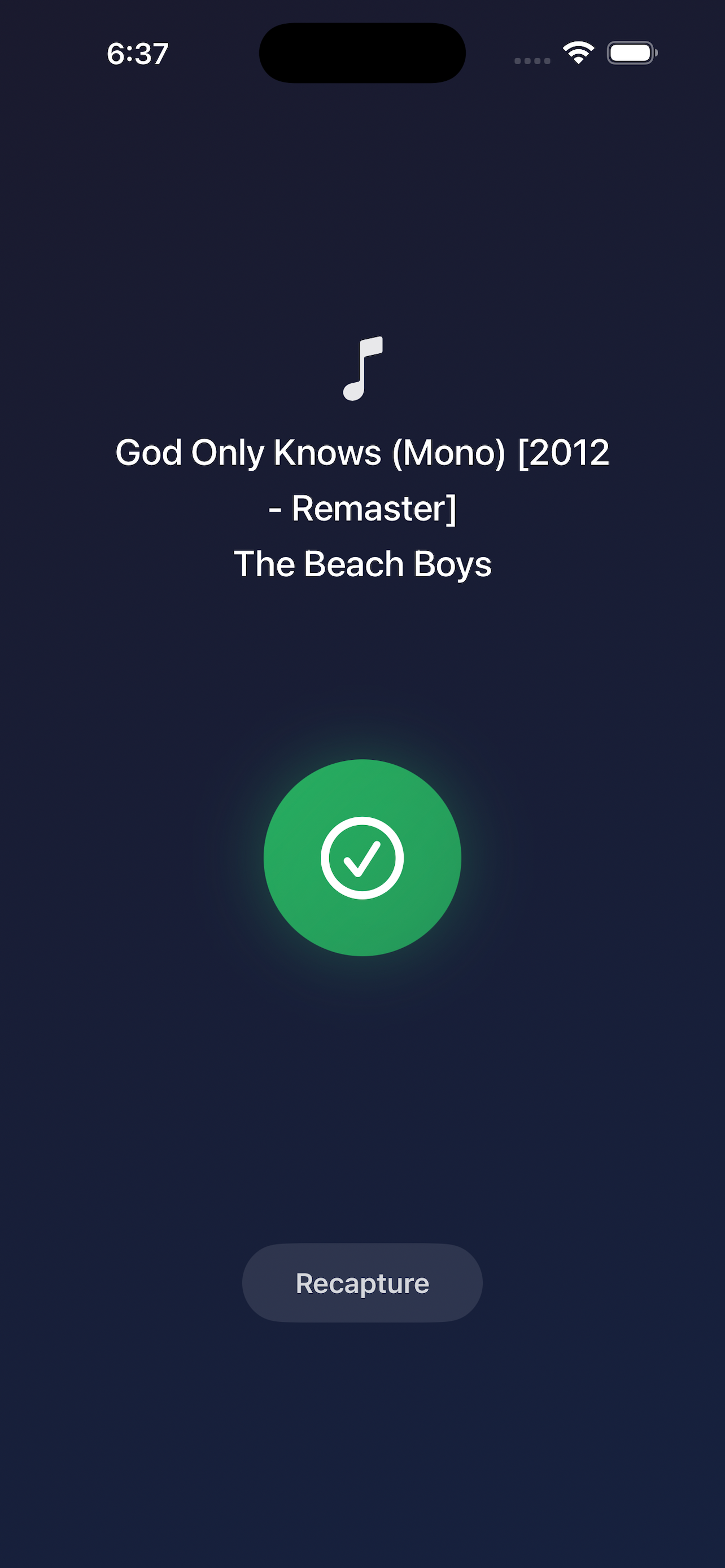 Music recognition